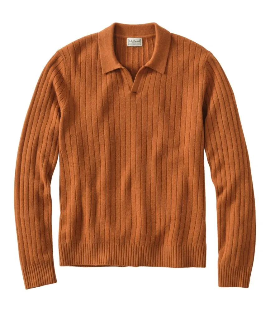 Men's Bean's Ultrasoft Wool Polo Sweater