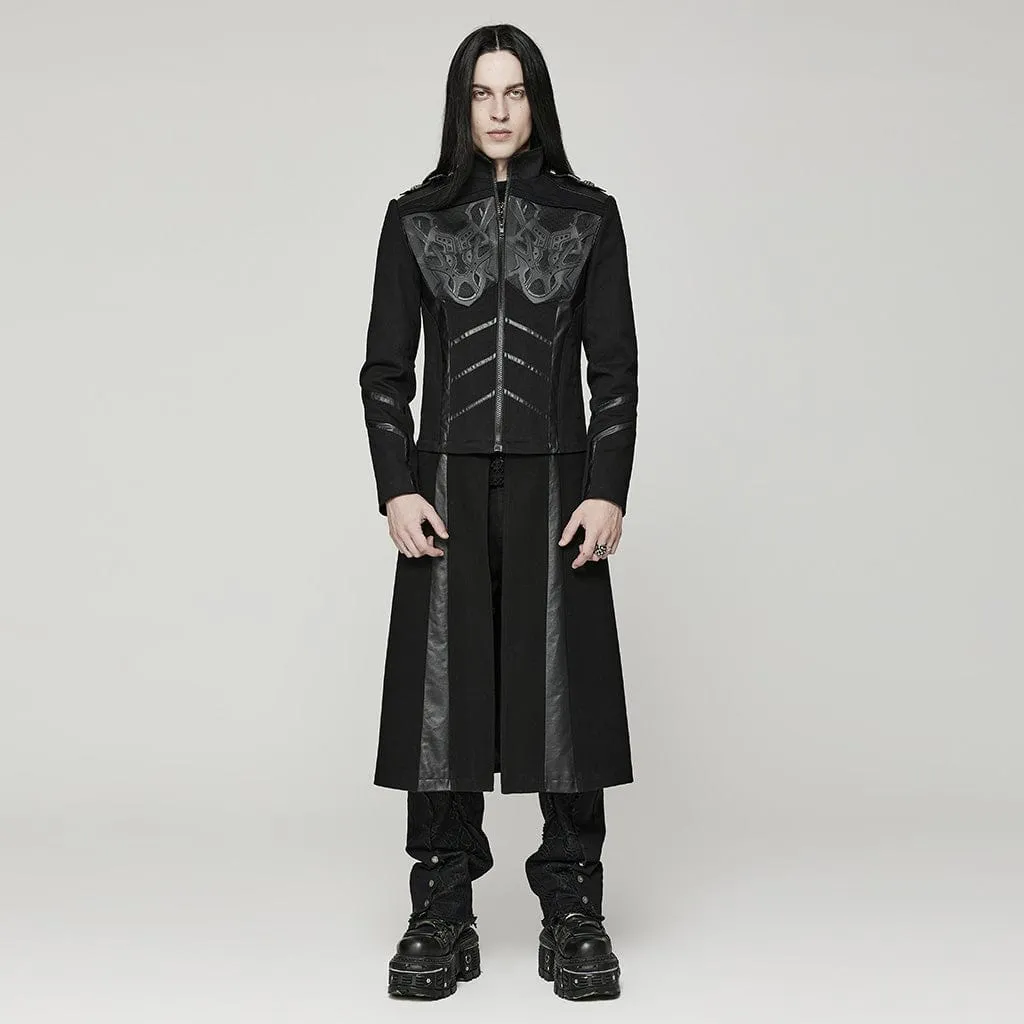 Men's Gothic Mechanistic Detachable Coat