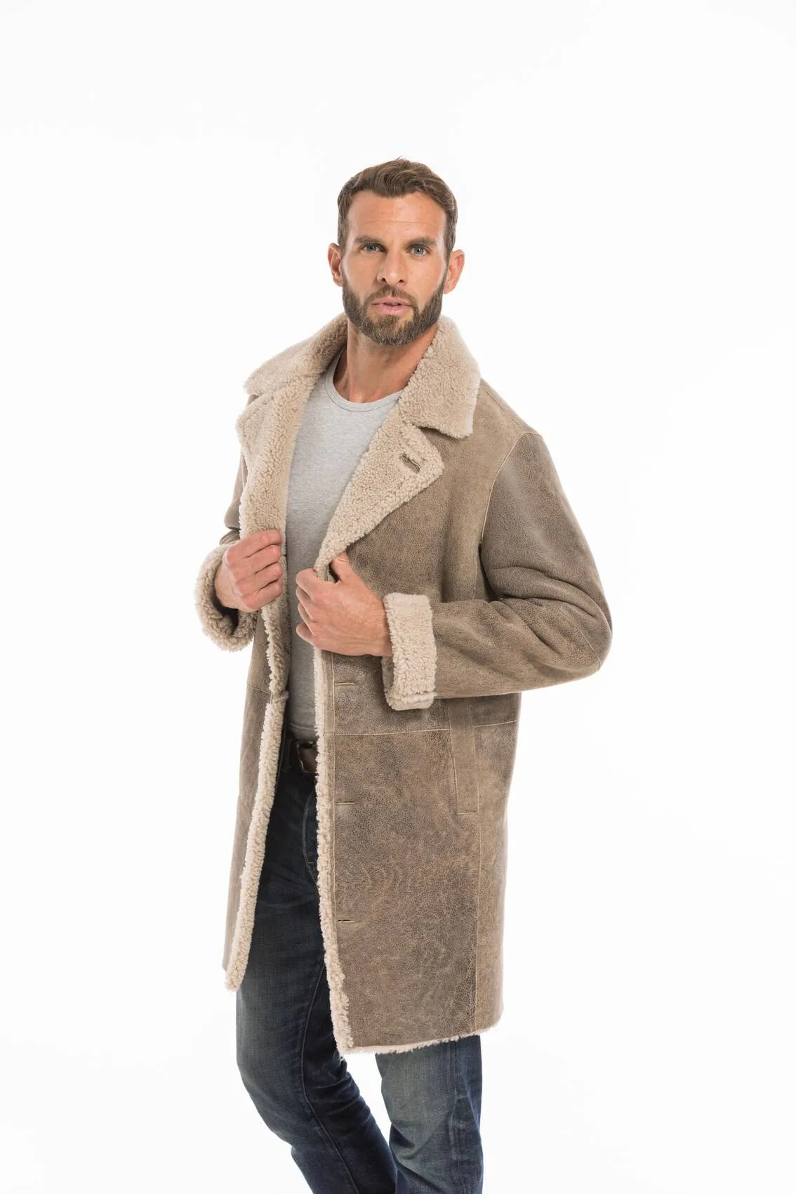 Men's sand prince sheep coat