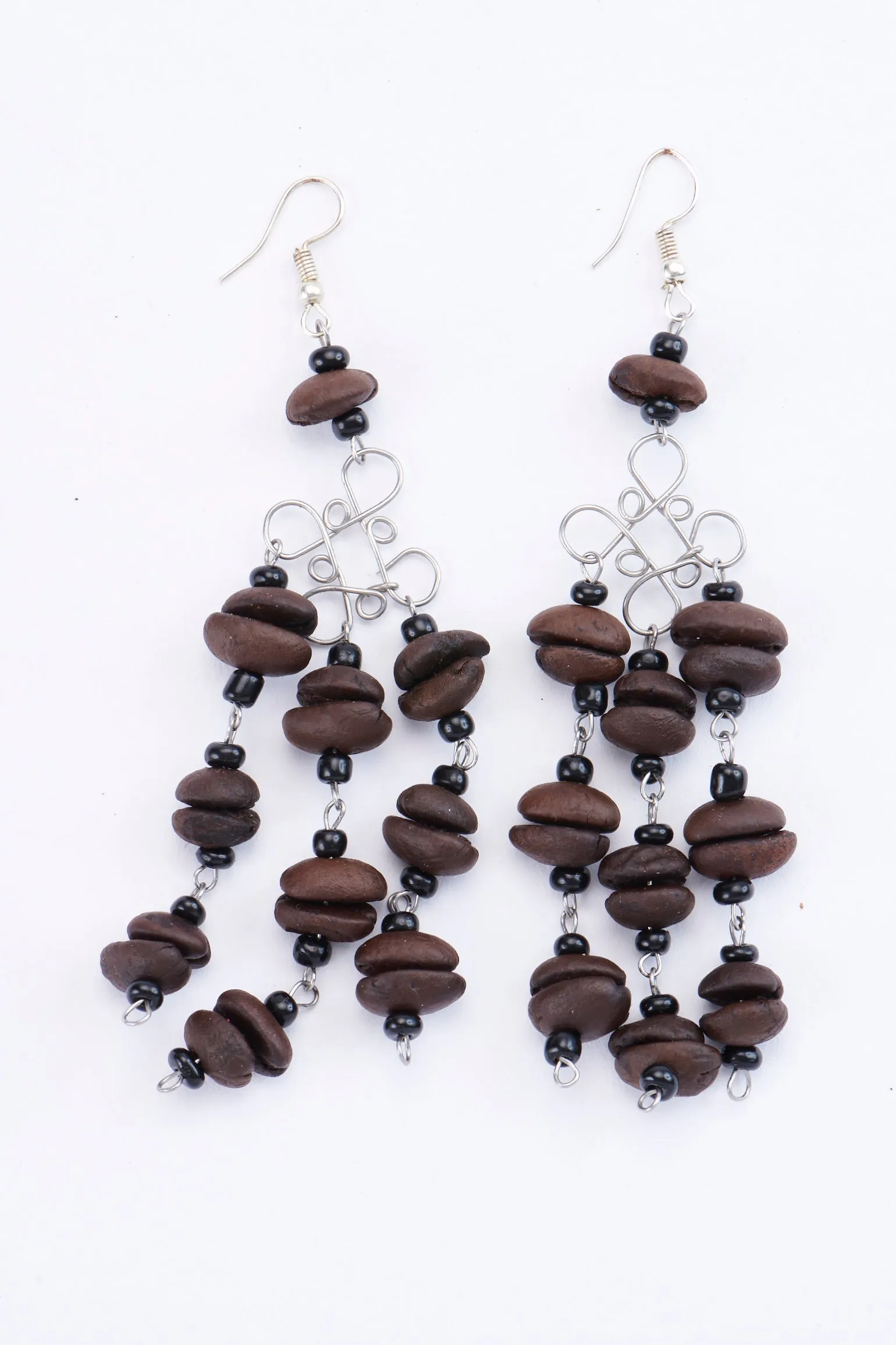 Mexican Coffee Bean Dangle Earrings