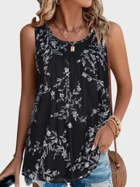 Midnight Blooms Tank