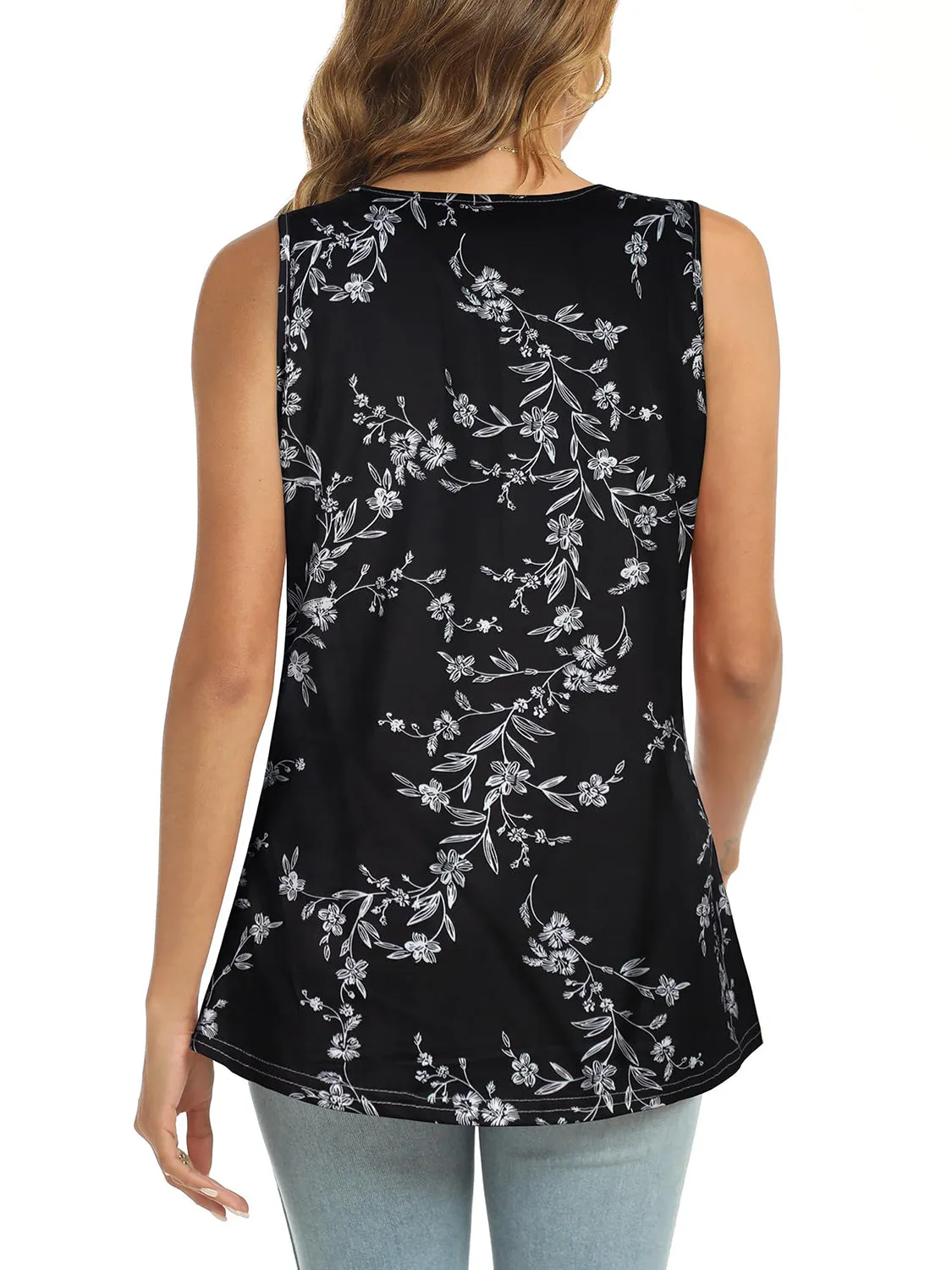 Midnight Blooms Tank