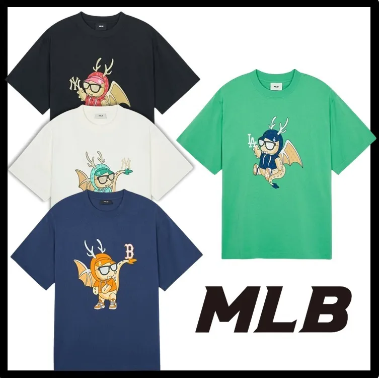 MLB Korea  |Unisex Street Style Logo T-Shirts