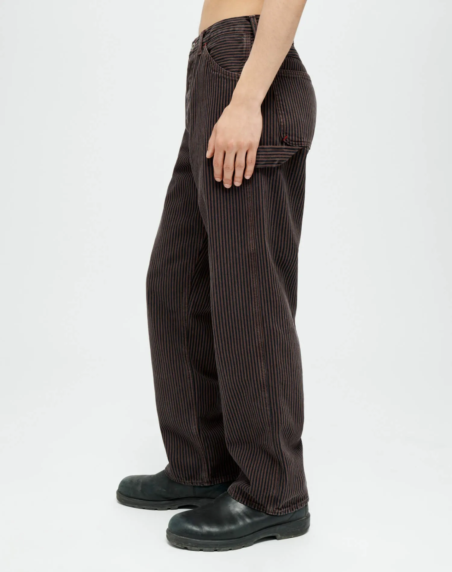 Modern Painter Pant - Brown Hickory Stripe