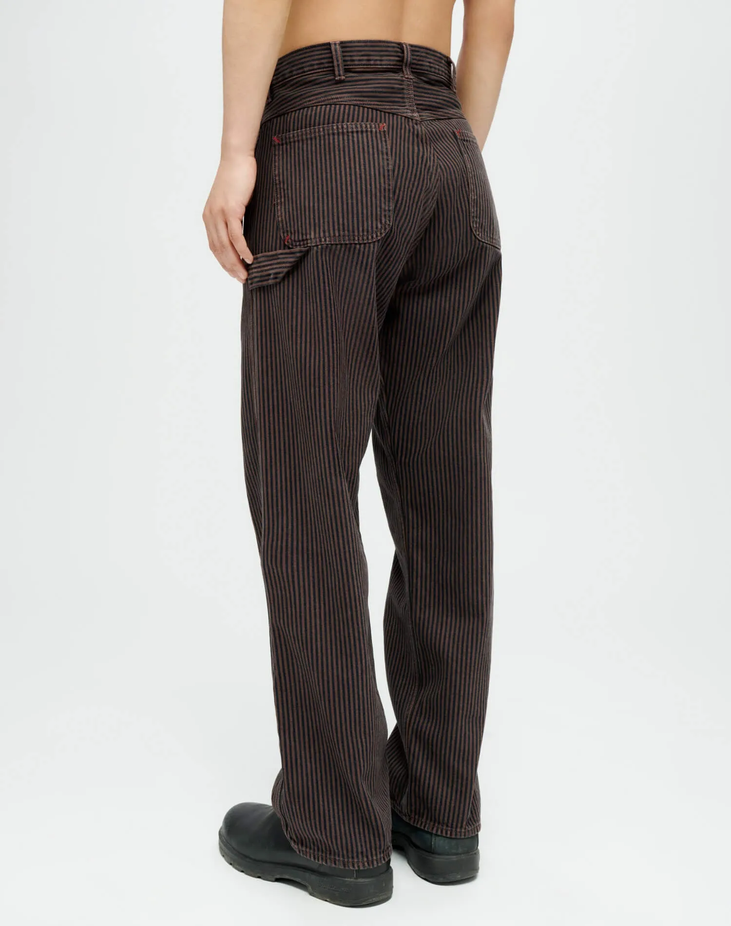 Modern Painter Pant - Brown Hickory Stripe