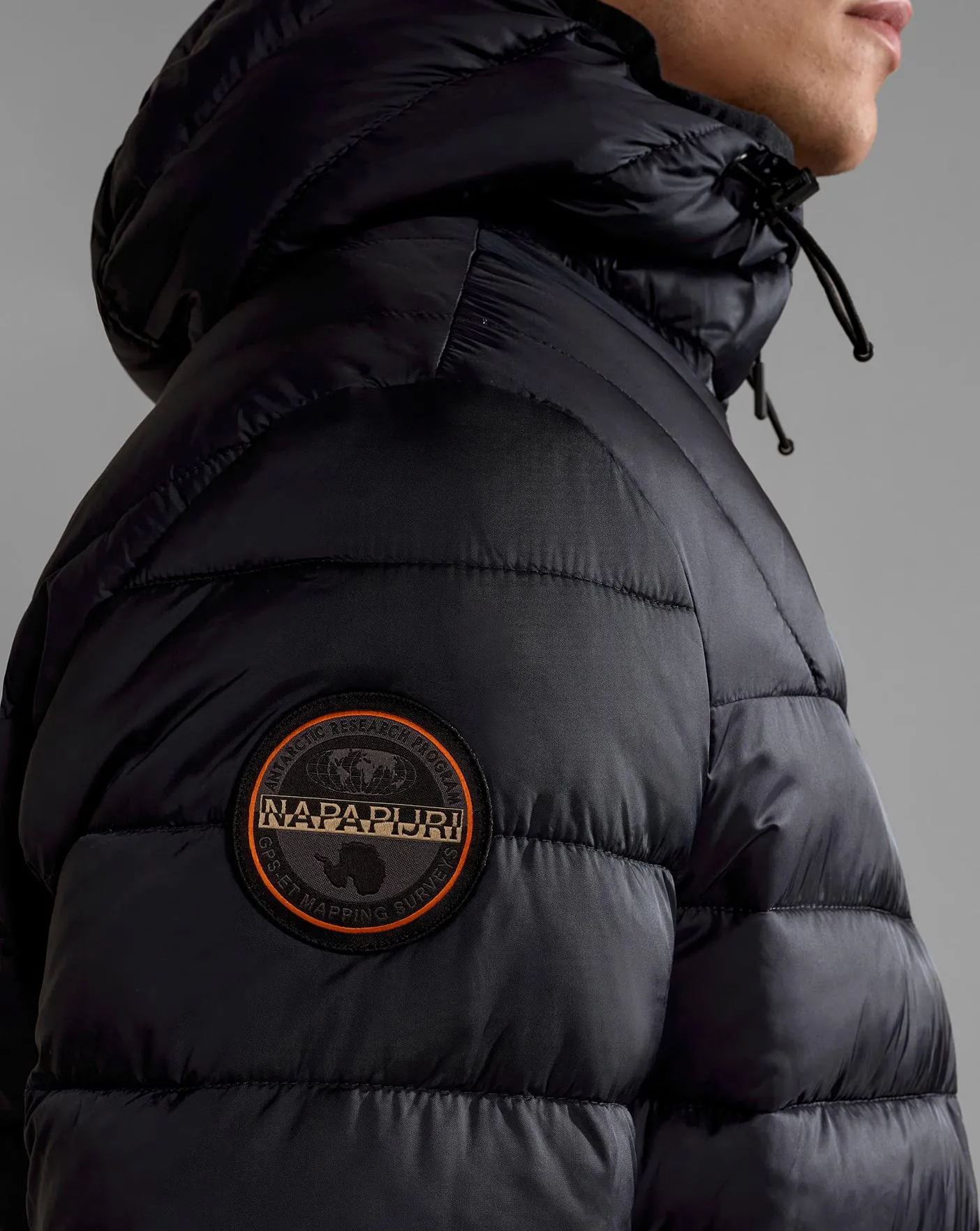 Napapijri Aerons Black Hooded Coat