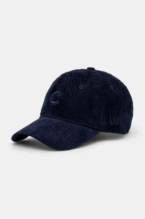 New Era corduroy baseball cap CORD 9TWENTY® CHICAGO CUBS navy blue color with an application 60565311