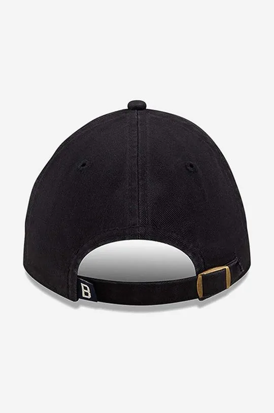 New Era cotton baseball cap black color