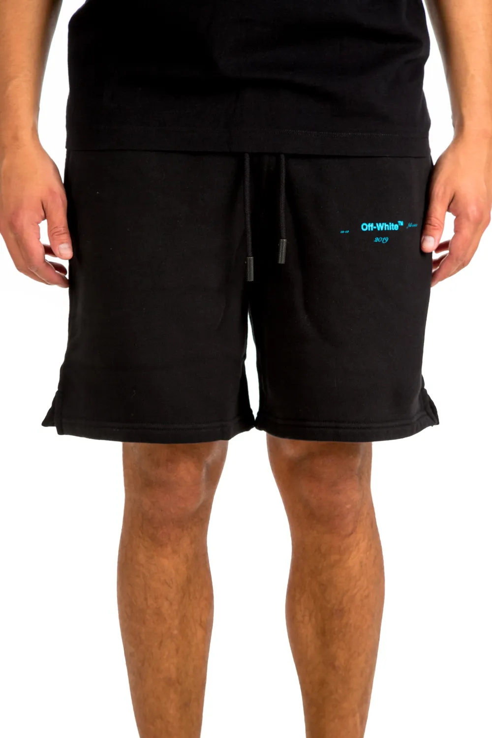 Off White Gradient Sweatshort | Credomen