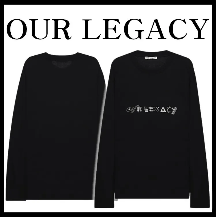 OUR LEGACY  |Street Style Logo T-Shirts