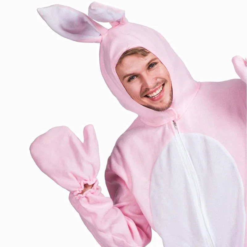 Pink Rabbit Costume Bunny Cosplay Dress Up Suit