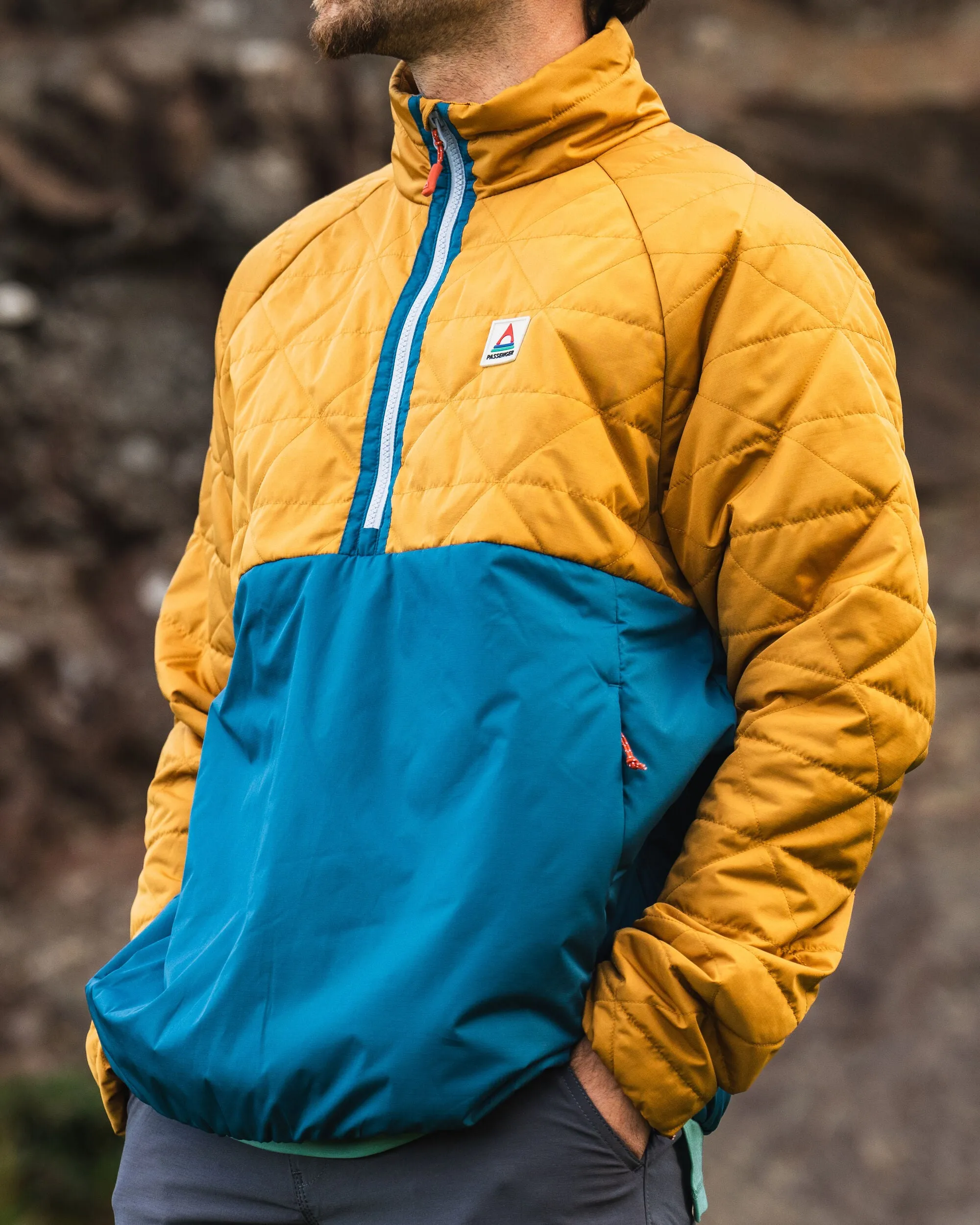 Pursue Recycled Thermore Insulated Jacket - Dusty Ochre/ Corsair Blue