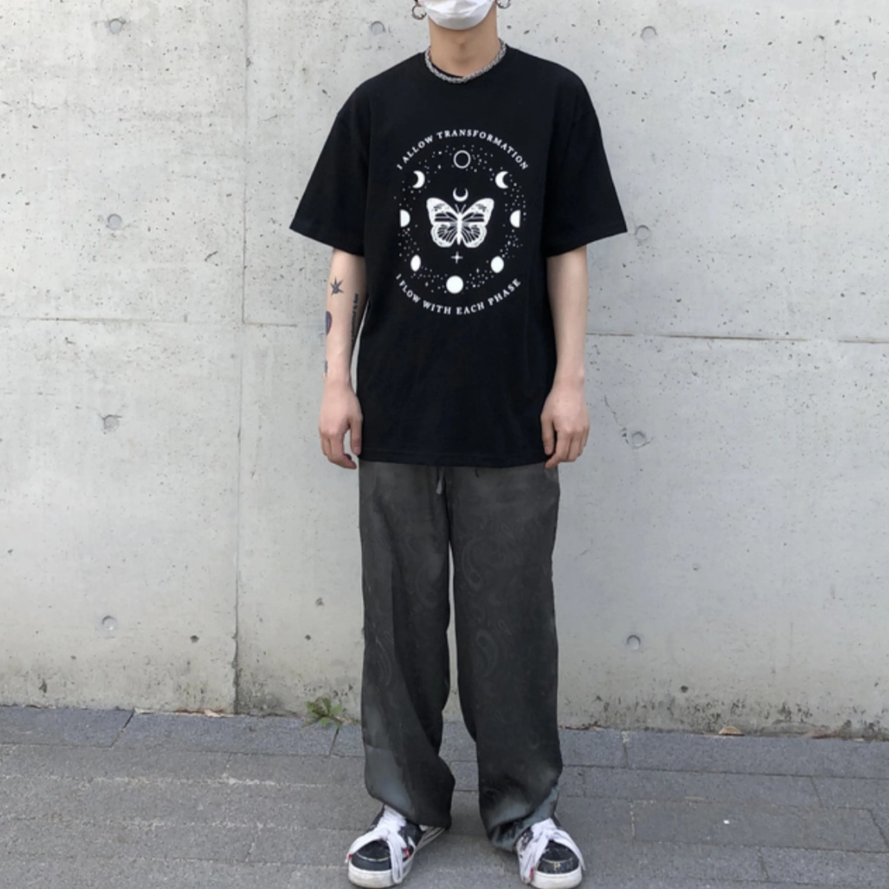 RASHOMONG  |Unisex Street Style Oversized T-Shirts