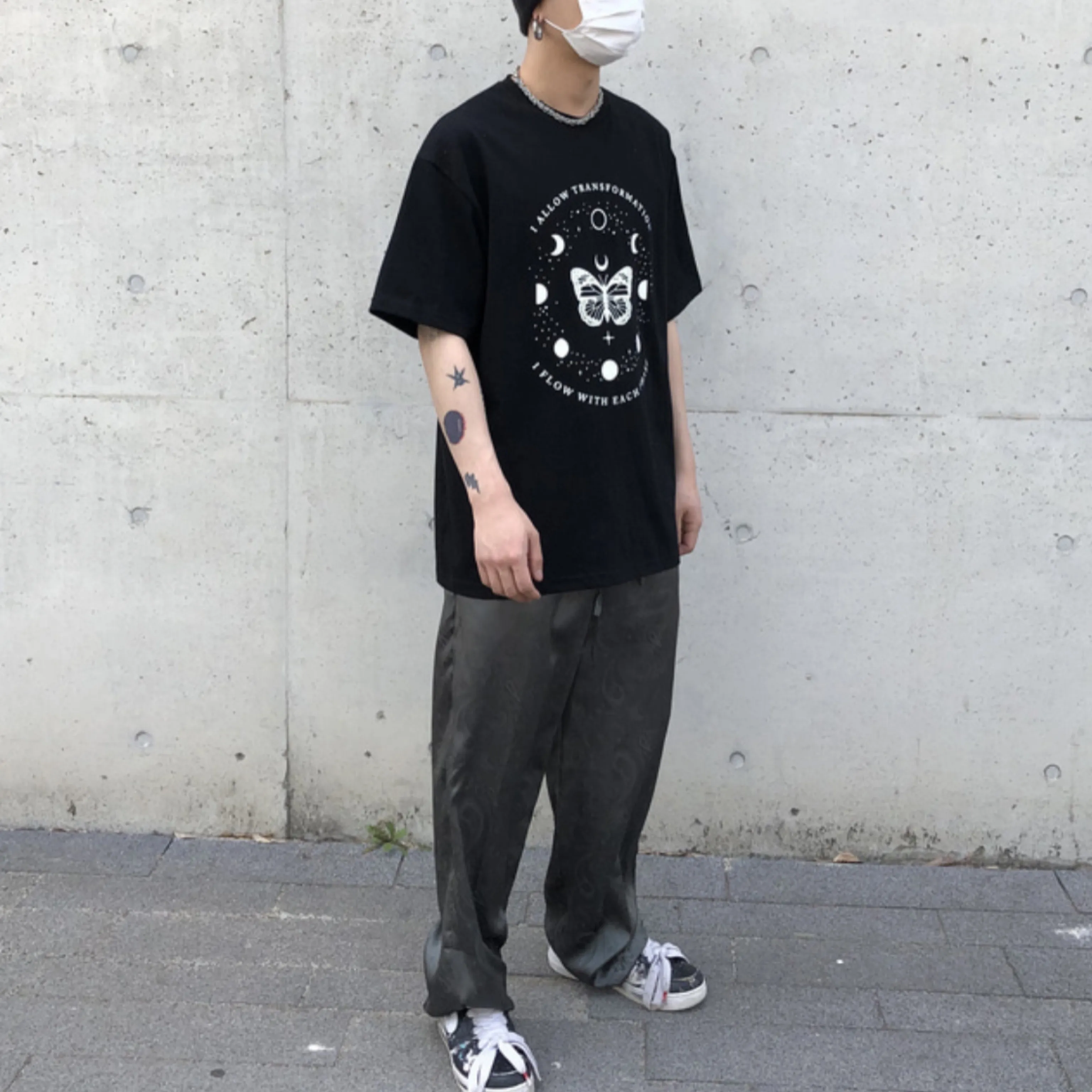 RASHOMONG  |Unisex Street Style Oversized T-Shirts