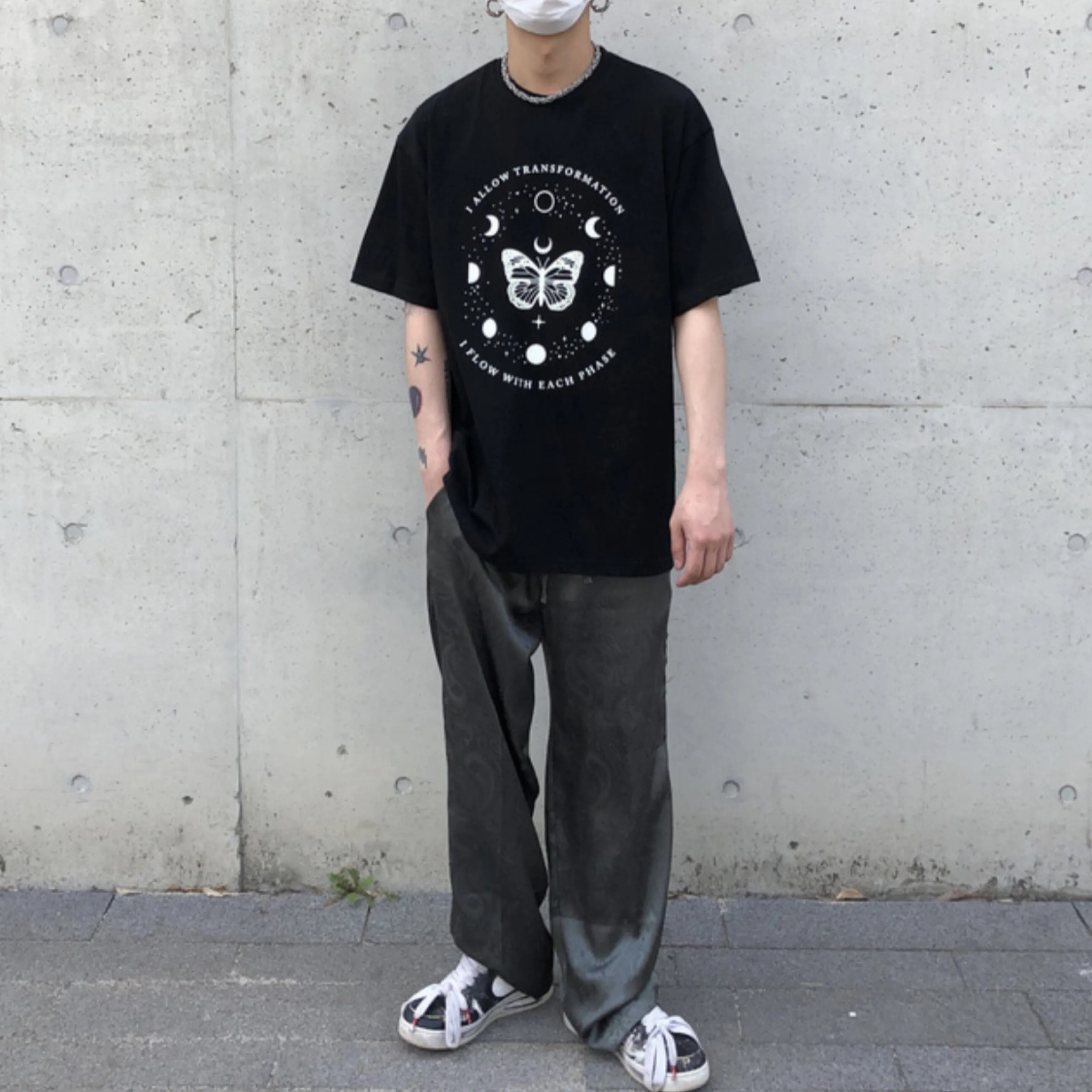 RASHOMONG  |Unisex Street Style Oversized T-Shirts