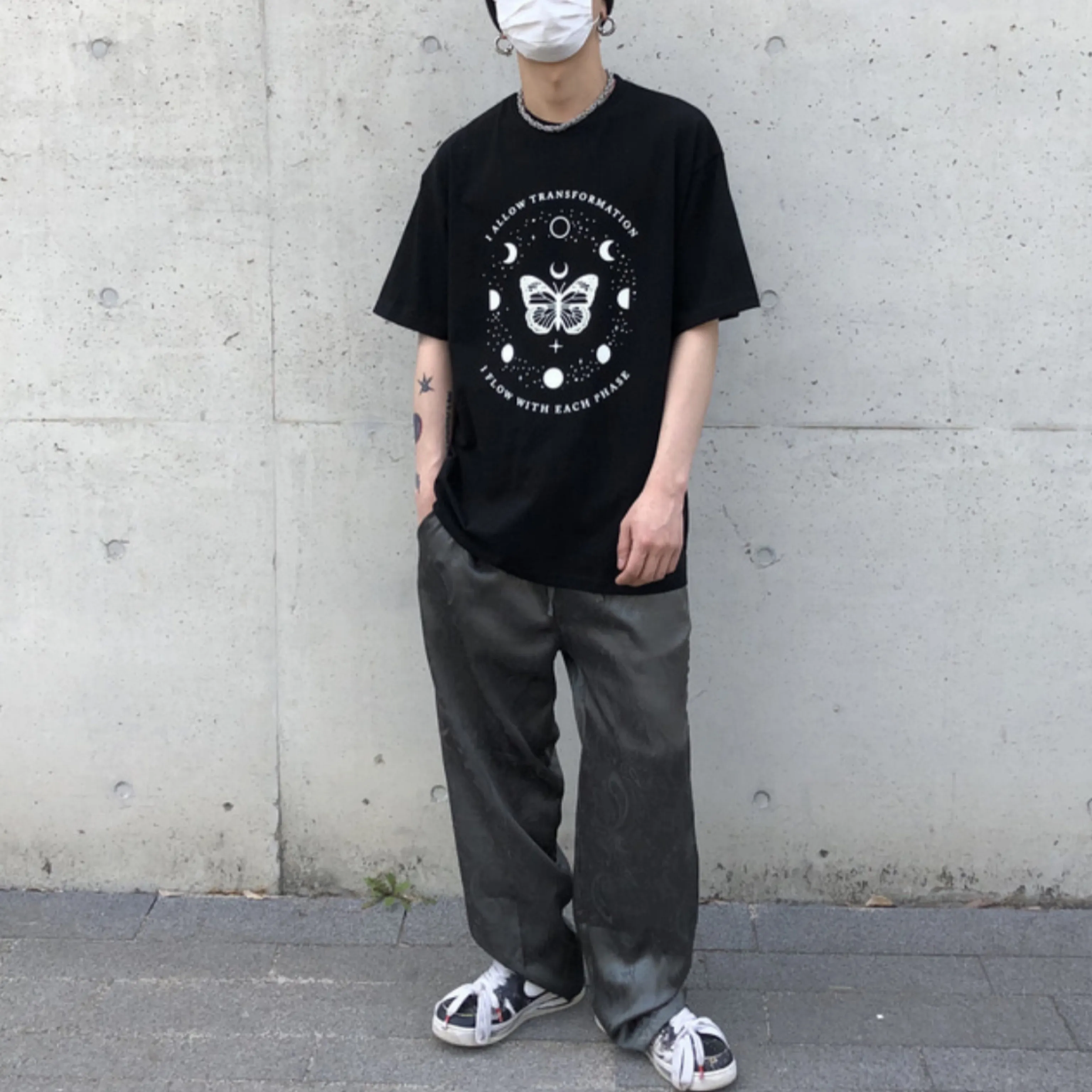 RASHOMONG  |Unisex Street Style Oversized T-Shirts