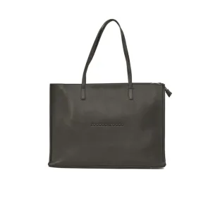 RoccoBarocco 12001 Olivia Shopping Bag Large Borsa Donna in Ecopelle Nero