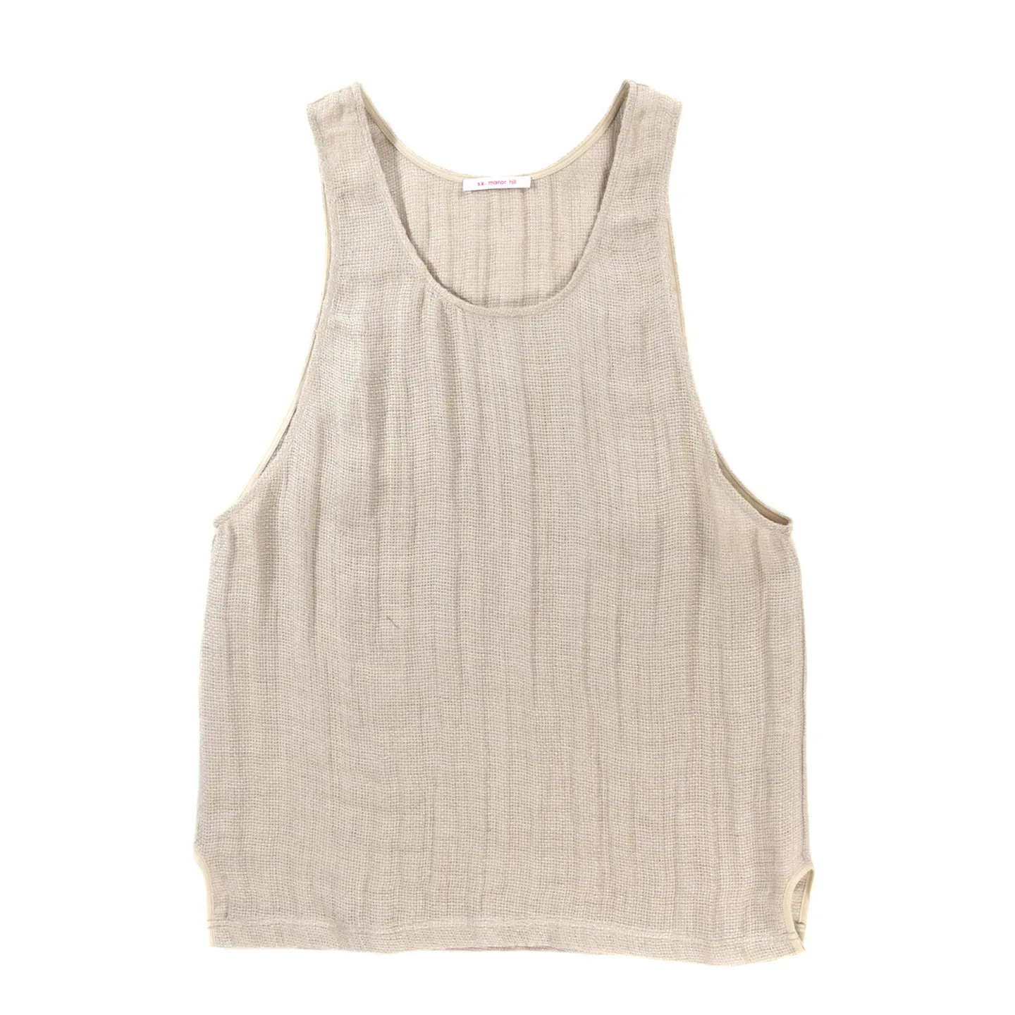 S.K. MANOR HILL LINEN TANK TOP NATURAL