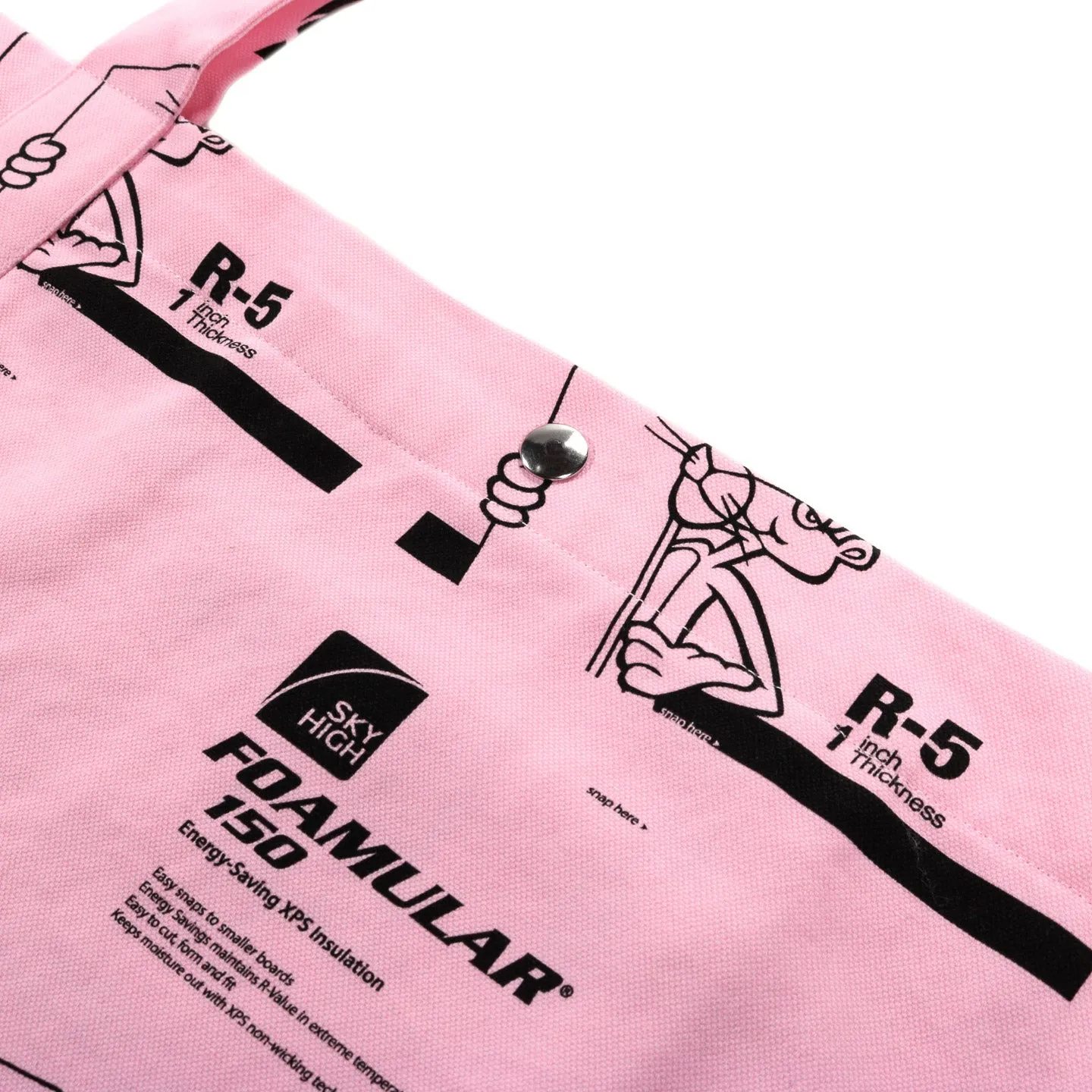 SKY HIGH FARM WORKWEAR INSULATION PRINT TOTE BAG PINK