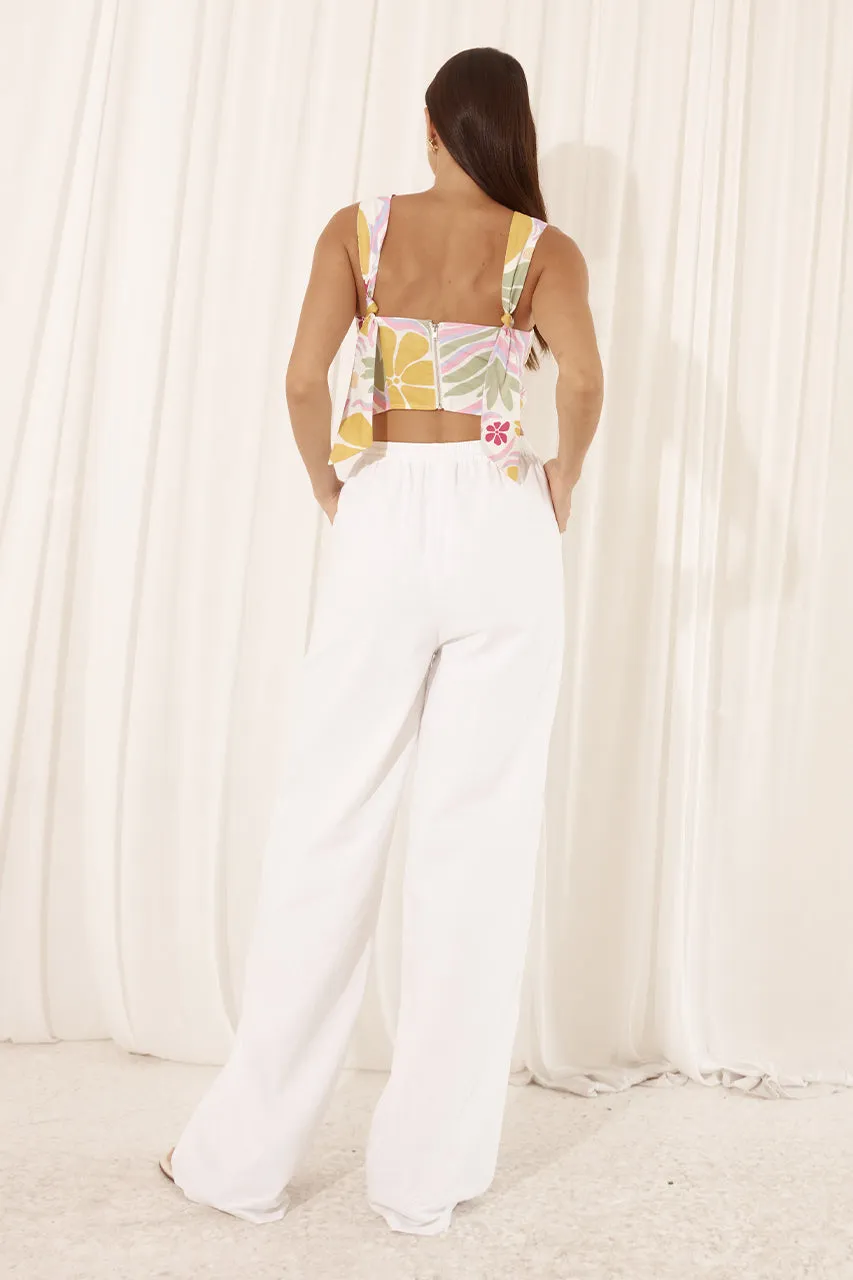 Solara Pant - White