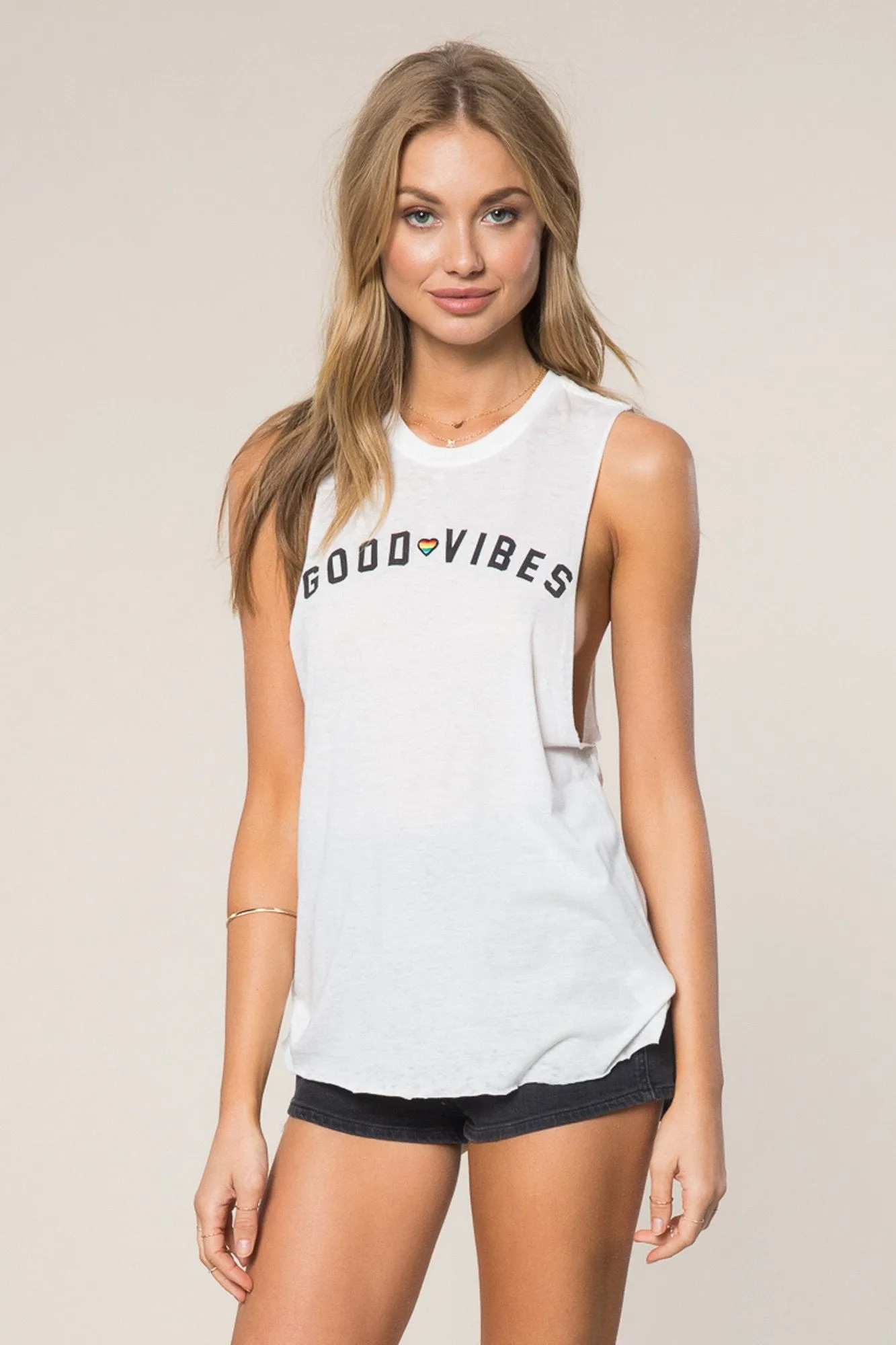 Spiritual Gangster Good Vibes Rainbow Festival Tank