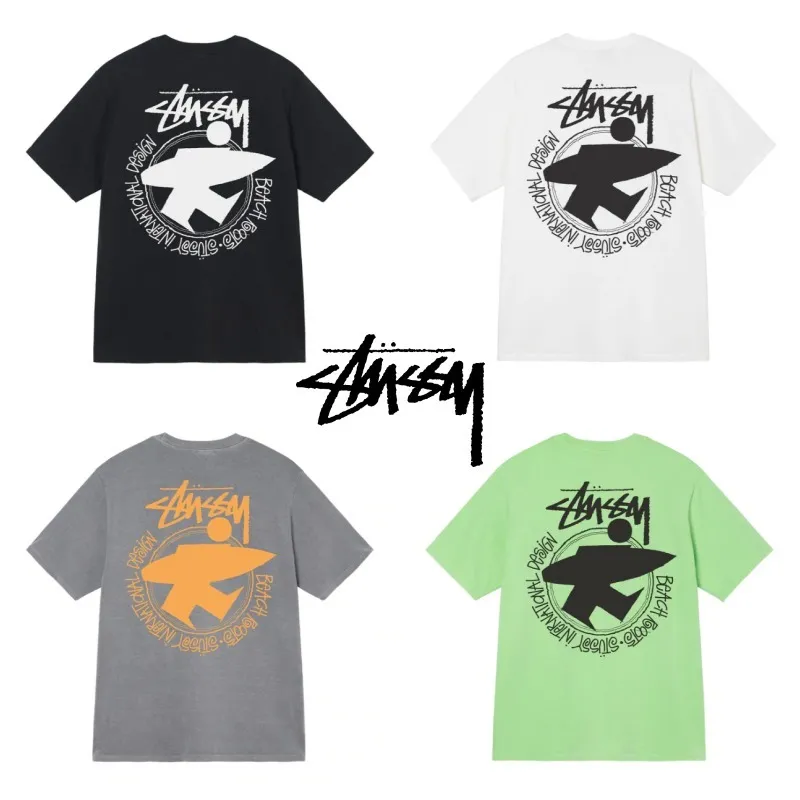 STUSSY  |Unisex Street Style Cotton Logo Skater Style T-Shirts