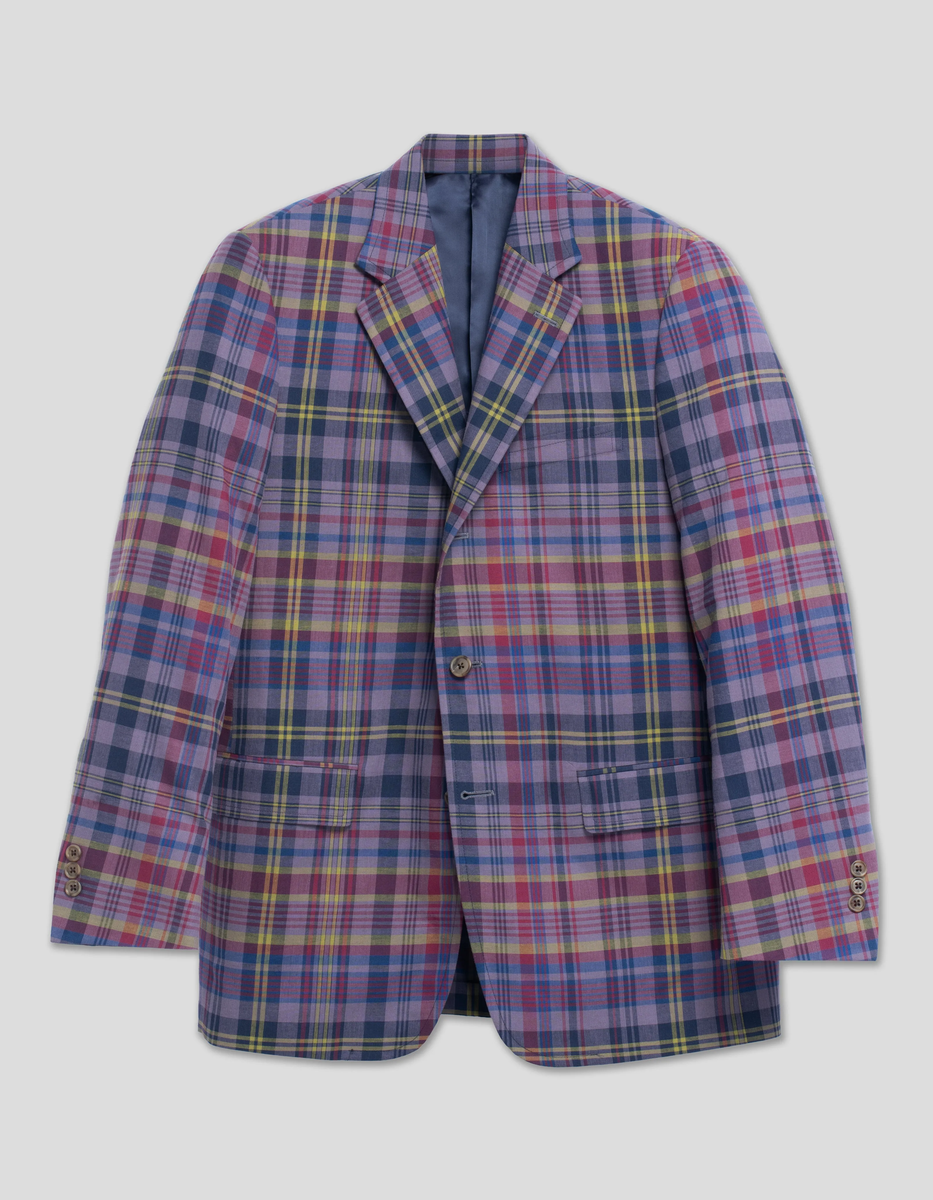 TEA STAINED MADRAS SPORT COAT