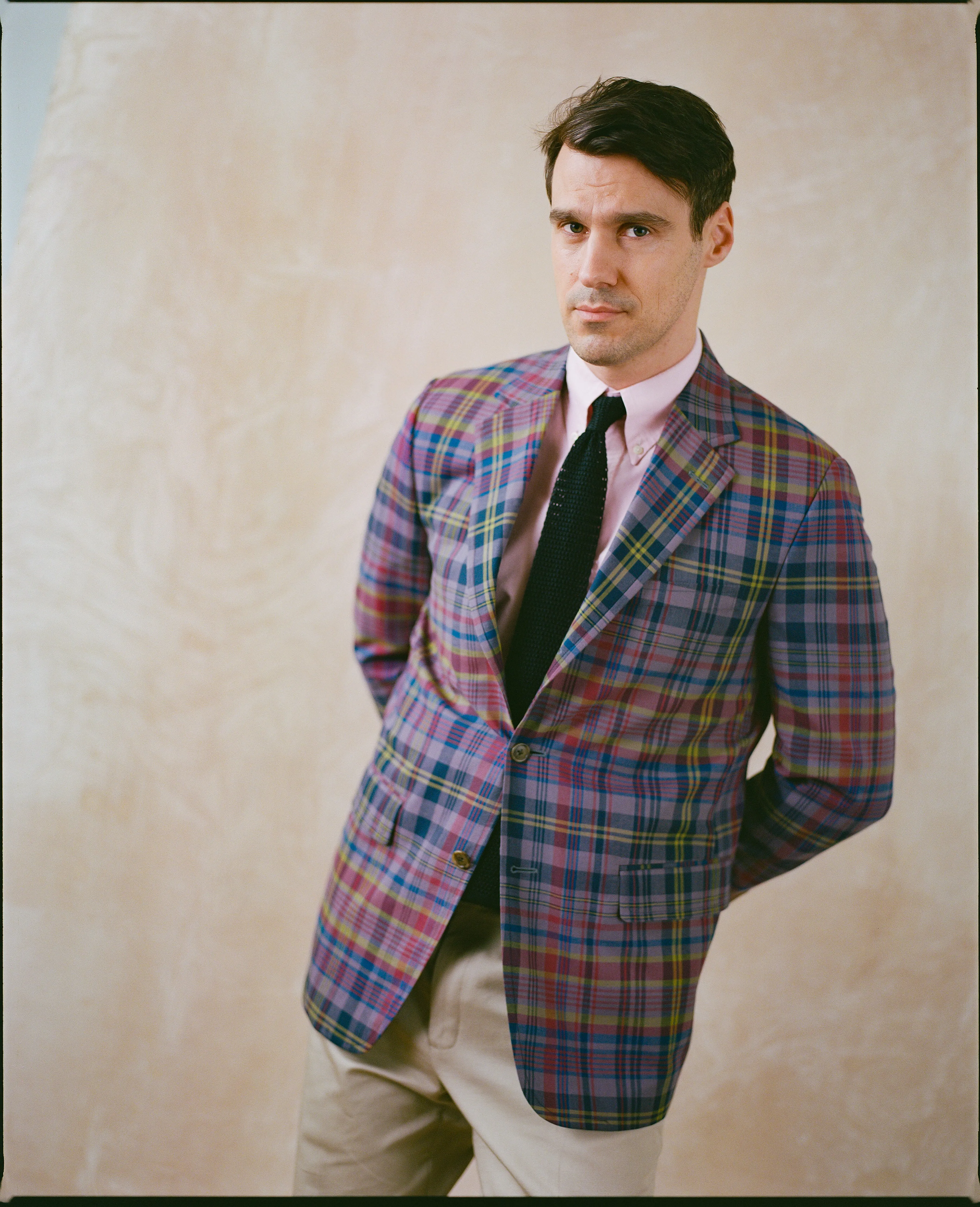 TEA STAINED MADRAS SPORT COAT