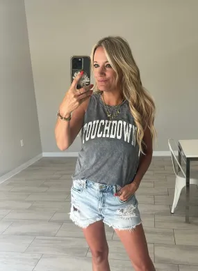 THE OC TOUCHDOWN MINERAL TANK TOP | LT GREY