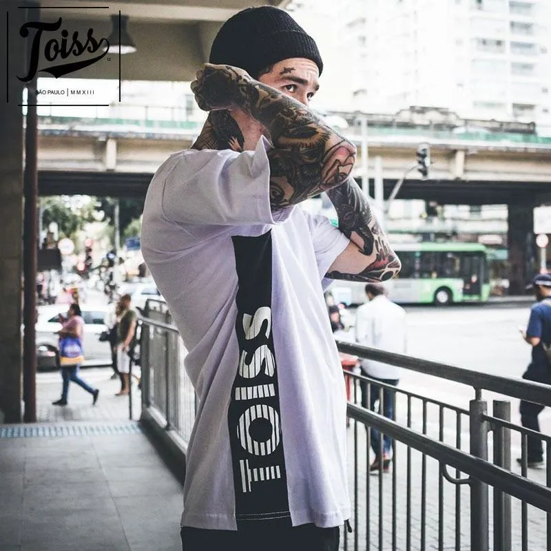 TOISS  |Street Style Plain Cotton Short Sleeves Logo T-Shirts