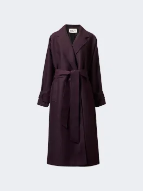 TOVE   Zuri Trench Coat Plum 