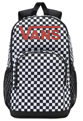 VANS Alumni Check Backpack Bags Black/White