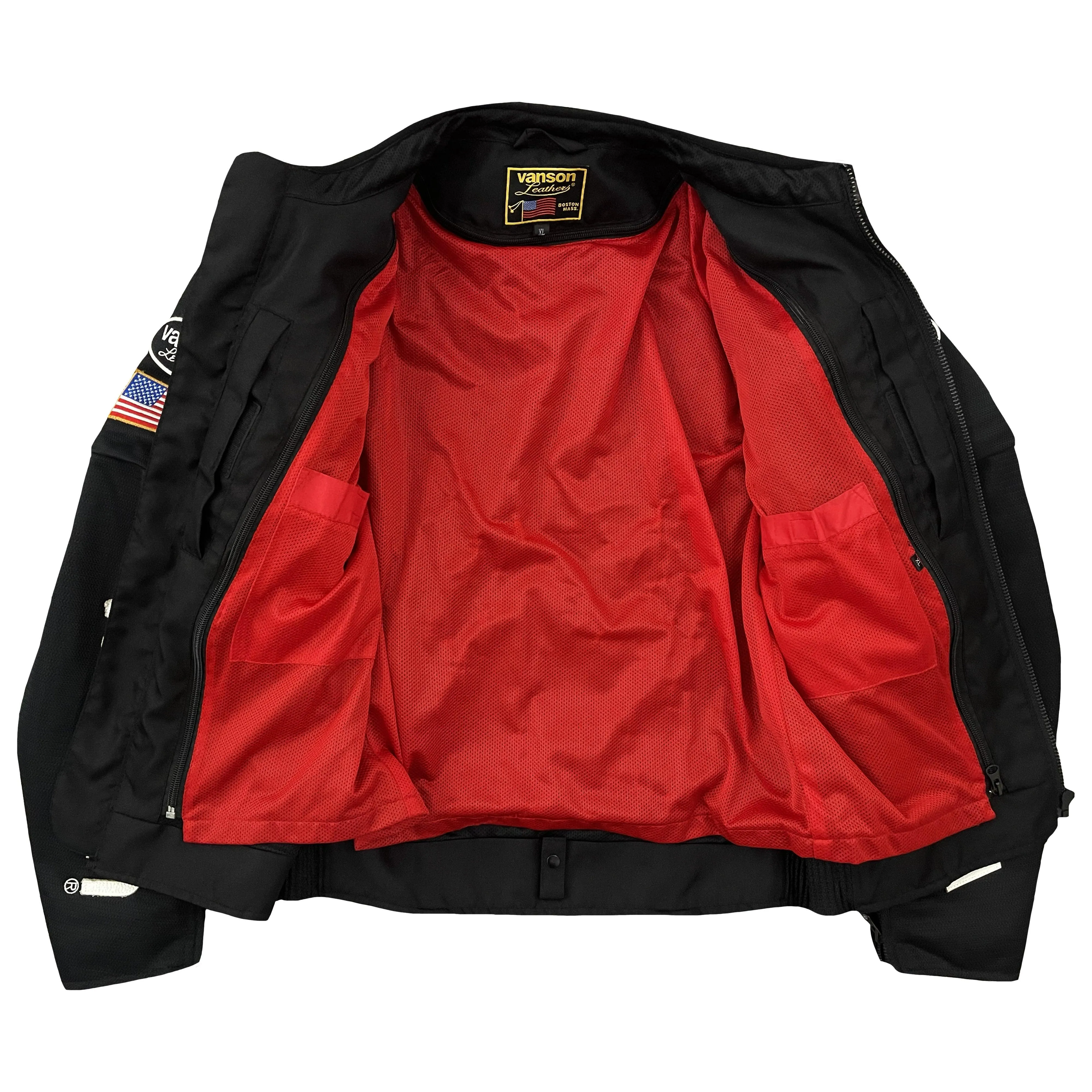 Vanson Leathers Motorcycle Mesh Racer Jacket