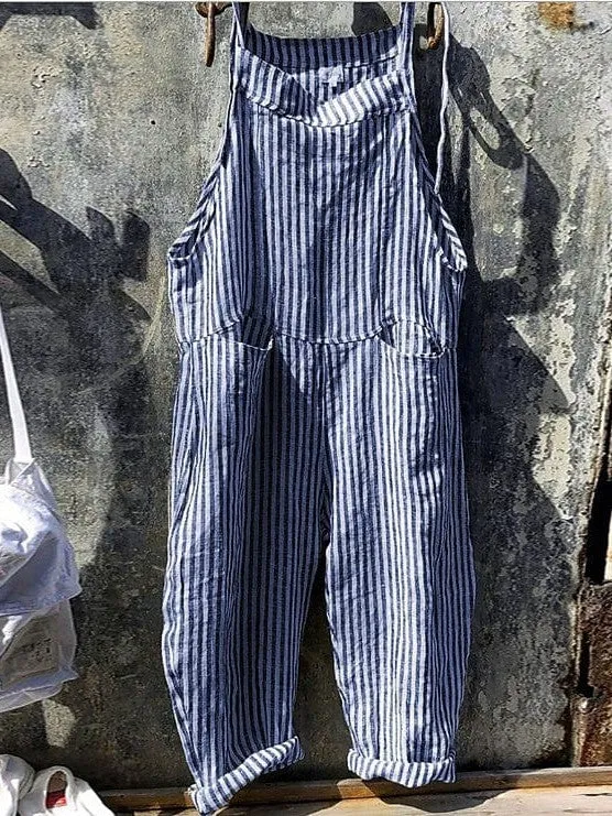 Versatile Backless Jumpsuits with Plaid and Lattice Patterns for Women