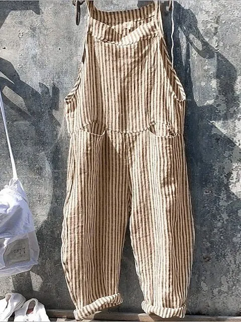 Versatile Backless Jumpsuits with Plaid and Lattice Patterns for Women