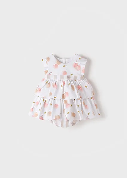 Vestito Fruit con culotte per neonata Mayoral