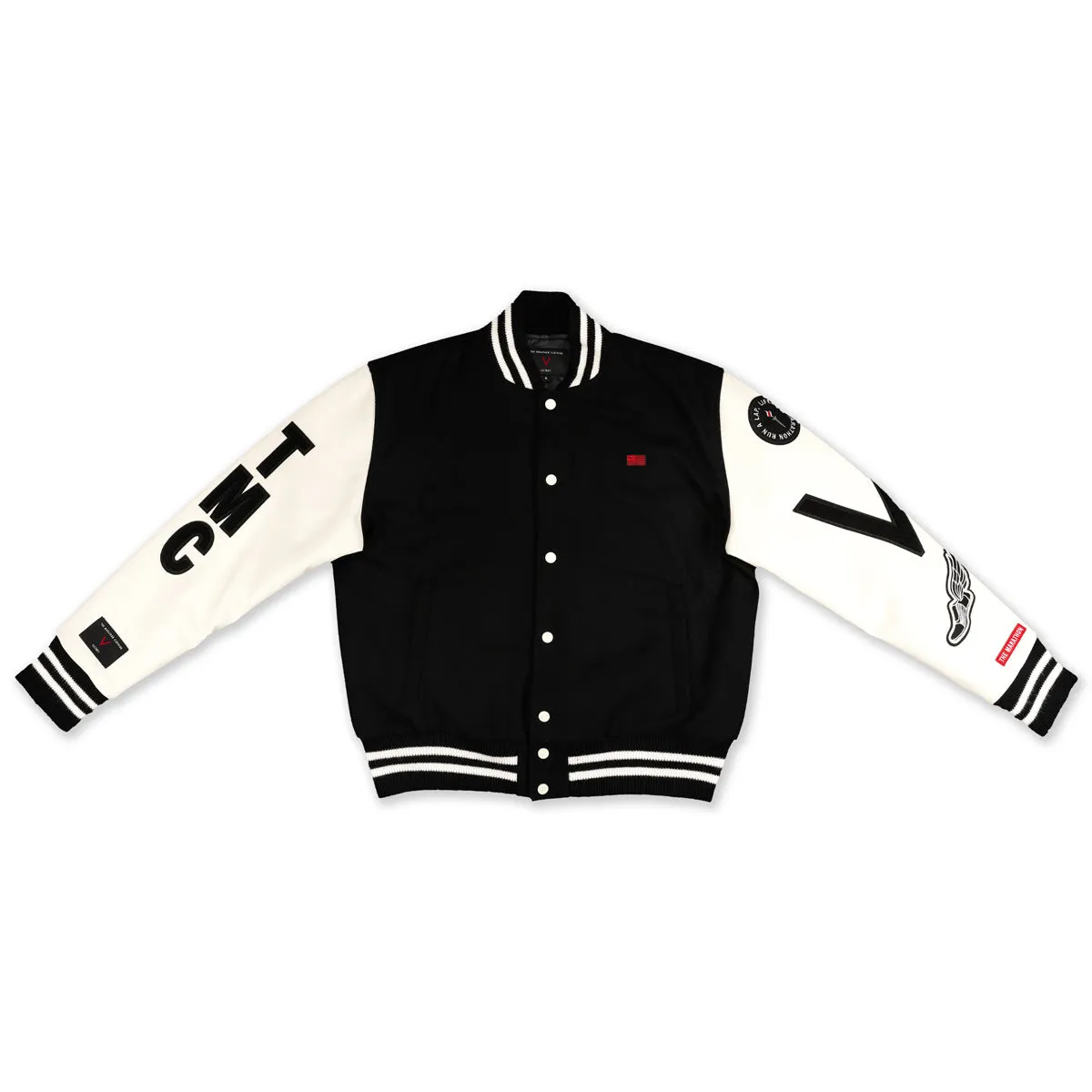 Victory Crenshaw Letterman Jacket - Black