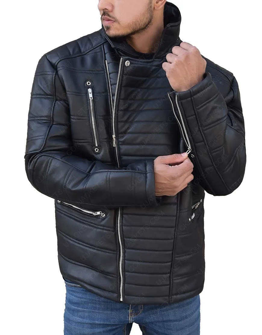 Viking Cold Pursuit Tom Bateman Black Padded Jacket