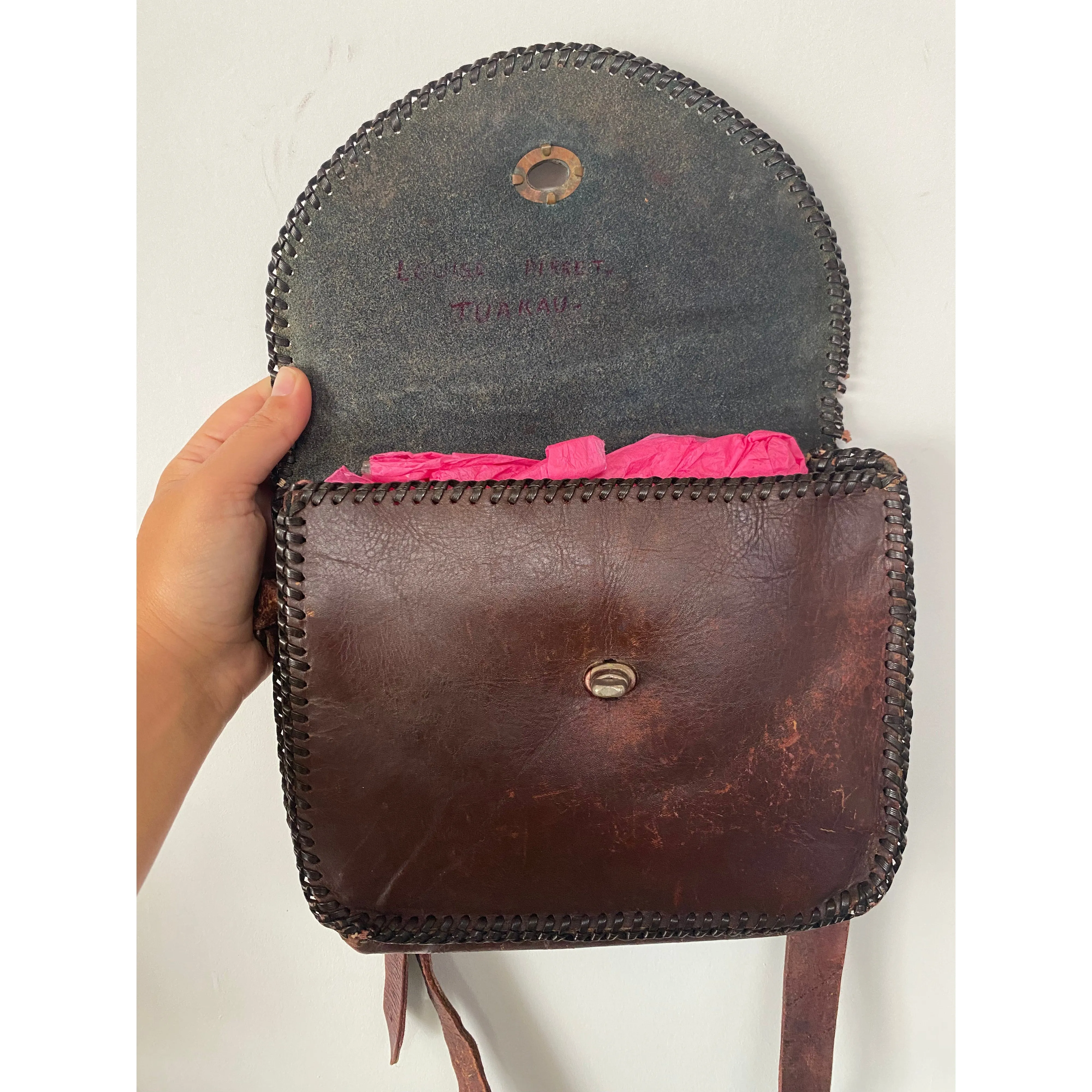 Vintage Leather Bag - Louise