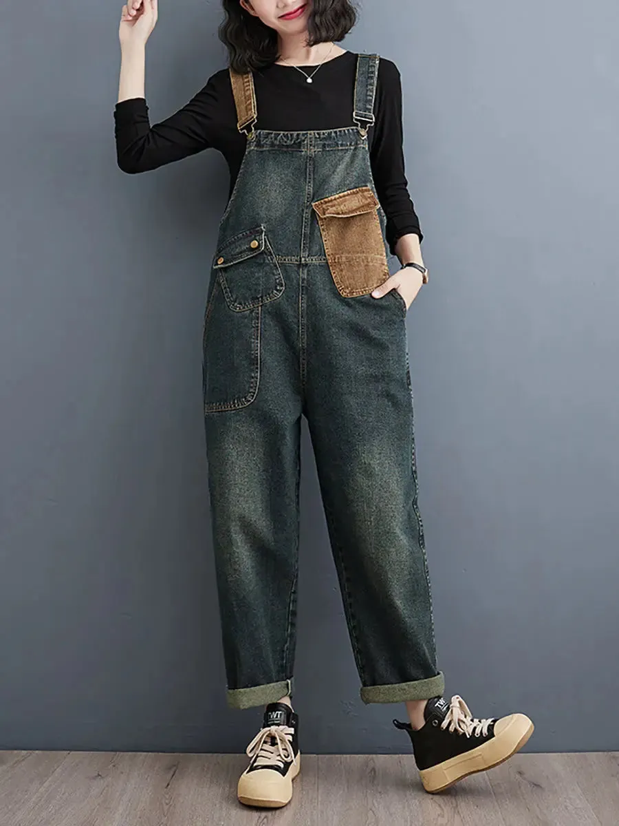 Women Denim Loose Jumpsuits