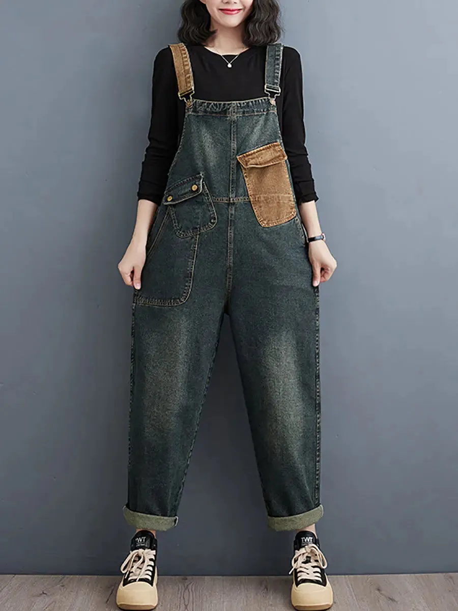 Women Denim Loose Jumpsuits