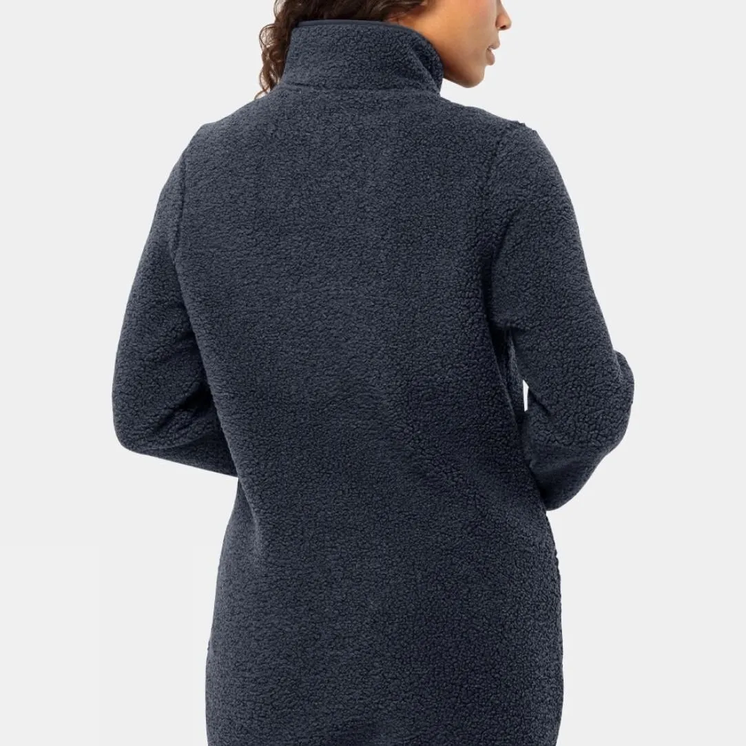 Womens High Curl Fleece Coat 