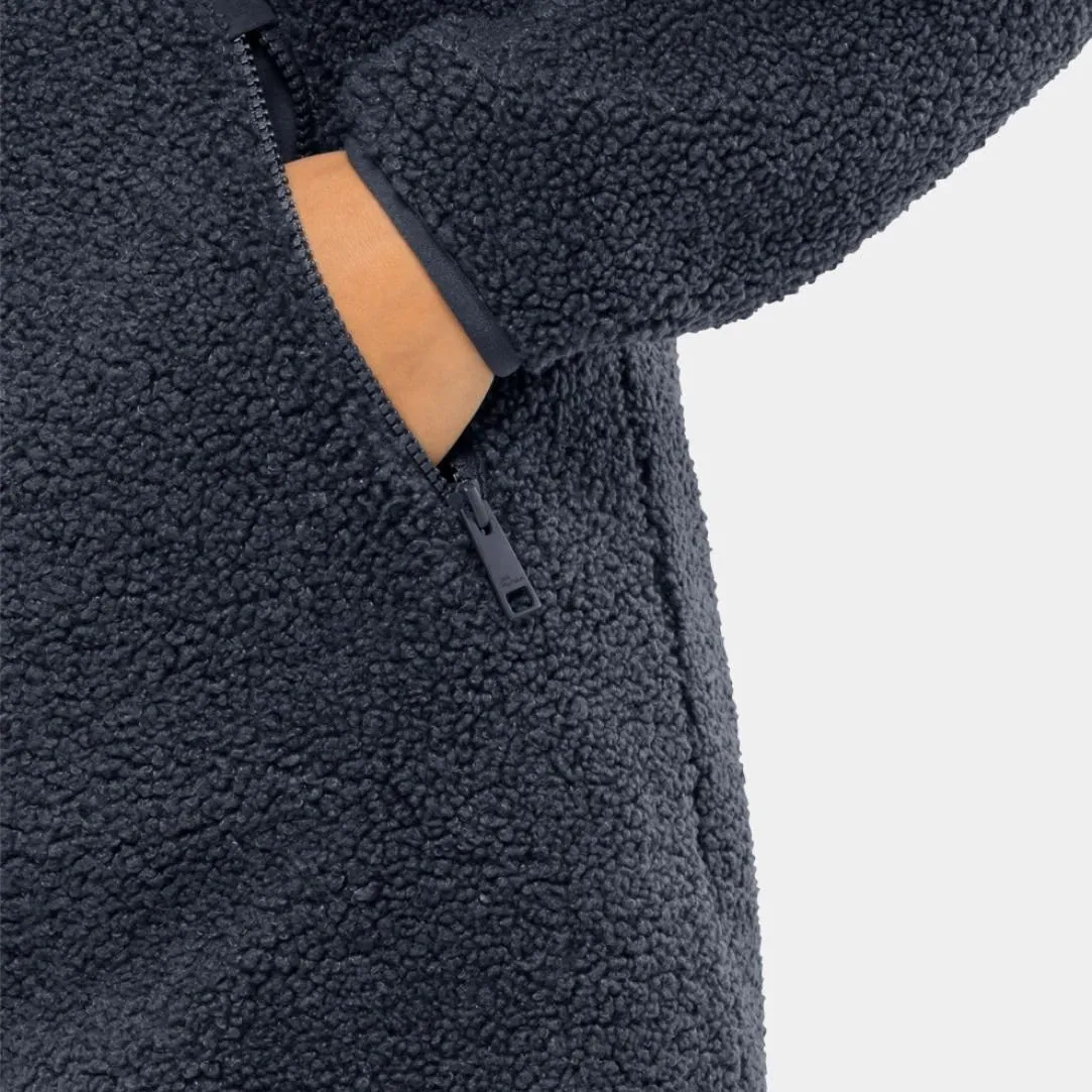 Womens High Curl Fleece Coat 