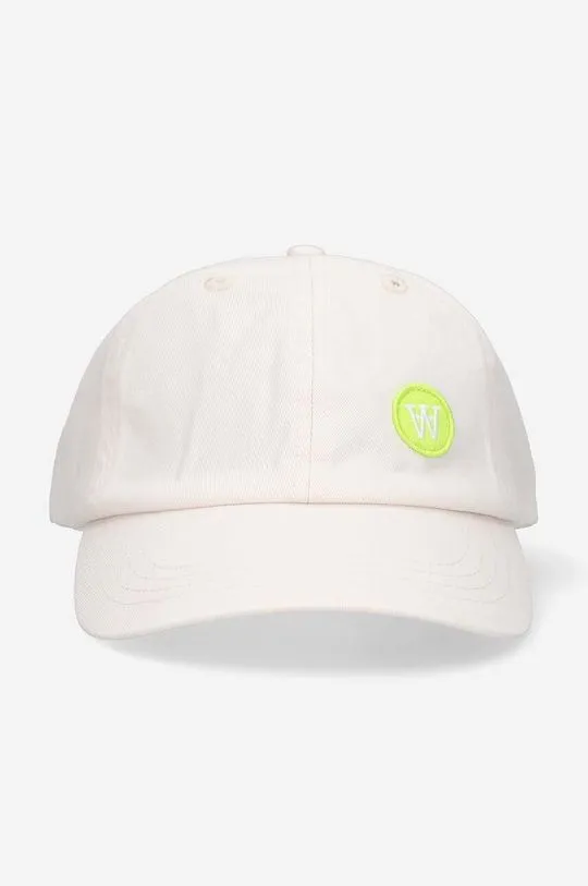 Wood Wood cotton baseball cap Eli white color