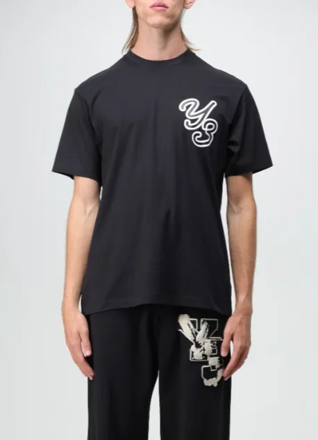 Y-3  |Unisex Street Style Cotton Short Sleeves Logo Designers