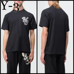 Y-3  |Unisex Street Style Cotton Short Sleeves Logo Designers