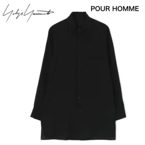 Yohji Yamamoto  |Street Style Long Sleeves Plain Designers Shirts