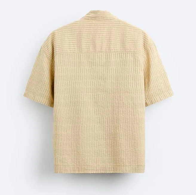 ZARA  |Stripes Short Sleeves Shirts