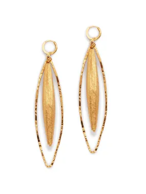 Zeppelin Hailey Gold Leverback Earrings