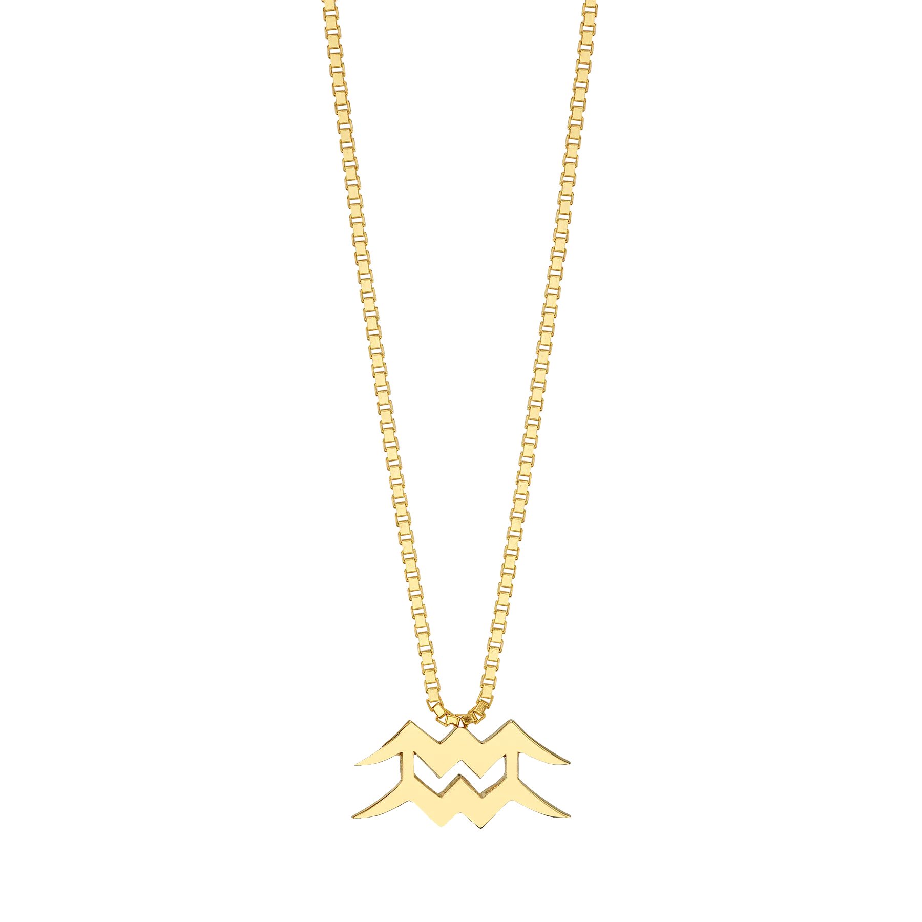 Zodiac Station Necklace - 14k Yellow Gold